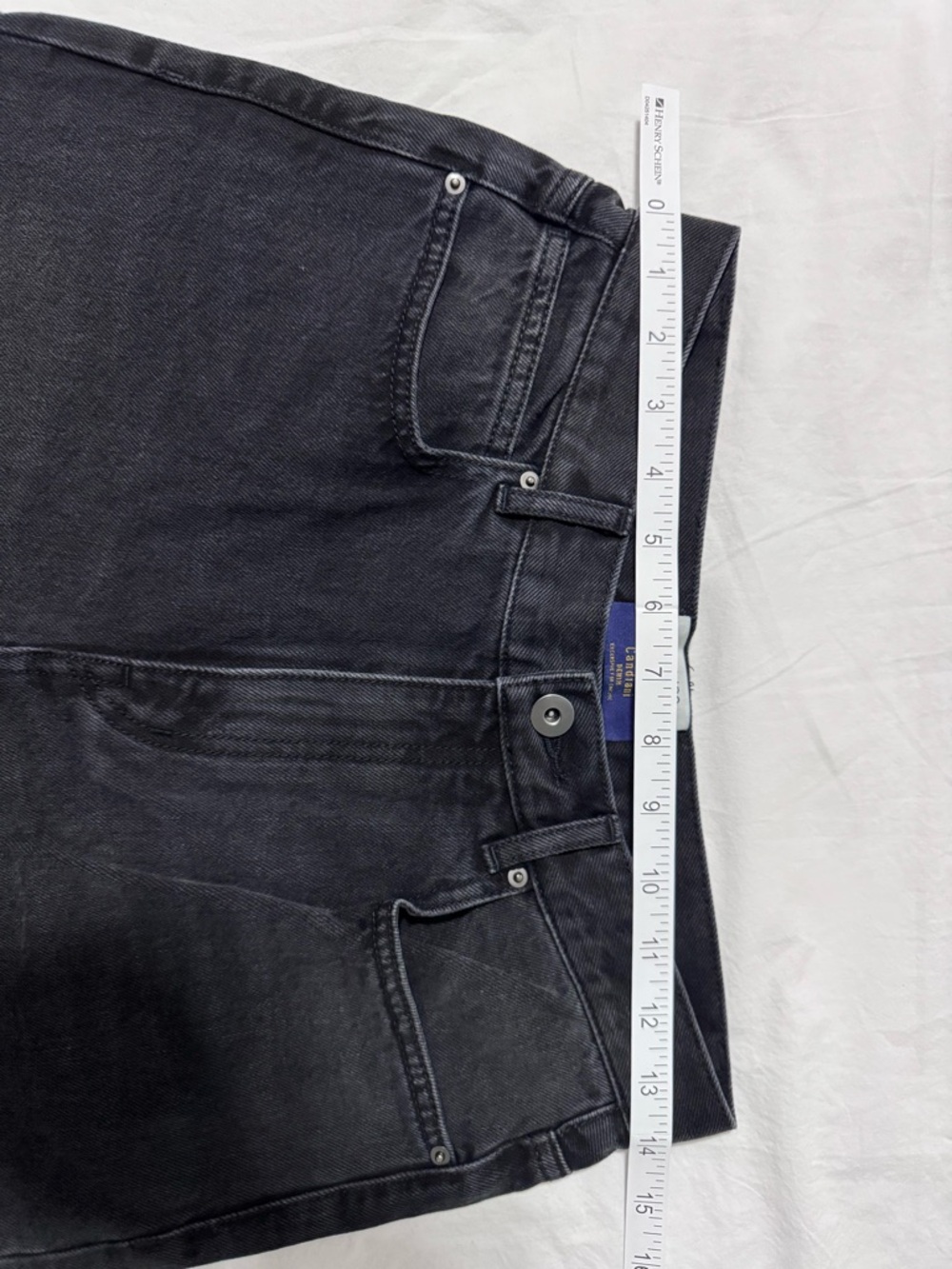 ChicJoc Italian Candiani Denim Dark Black Boot Cut Jeans (Size 4)